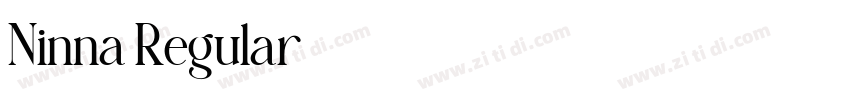 Ninna Regular字体转换